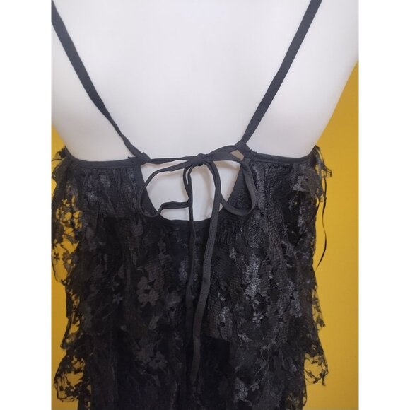 NWT Item Ditto Strappy Tiered Lace Mini Dress S Whimsygoth Witchy - Picture 4 of 7